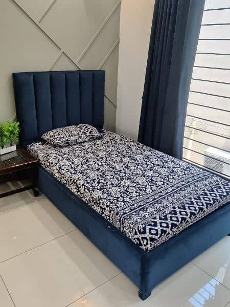 Used Single Bed with Mattress for sale 1