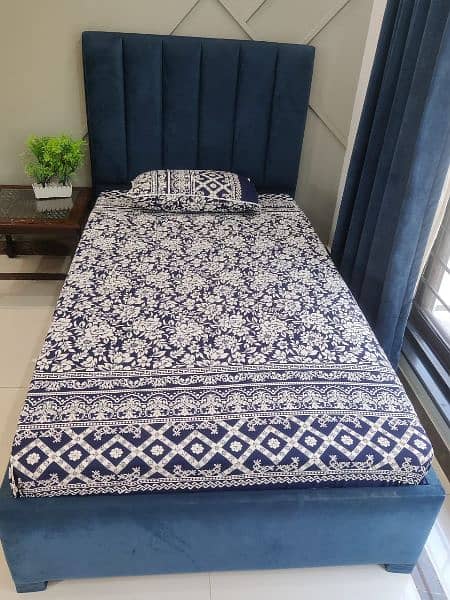 Used Single Bed with Mattress for sale 5
