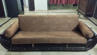 one sofa cum bed and one dewaan in excellent condition