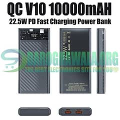Transparent QC V10 10000-20000mAh 22.5W PD Fast Charging Power Bank