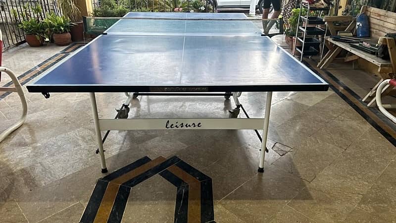 Double fish full metal Indoor/Outdoor foldable table tennis table 4