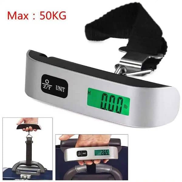 Luggage Scale 50kg/10g Digital Electronic Travel Weighs Portable 3