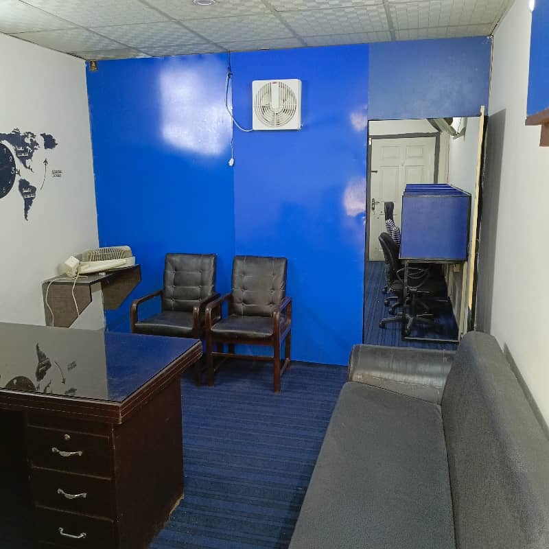 Full Furnished Office Available In Barkat Market Garden Town 3
