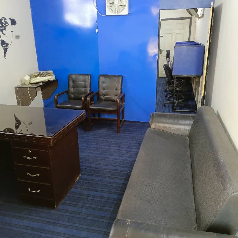 Full Furnished Office Available In Barkat Market Garden Town 4