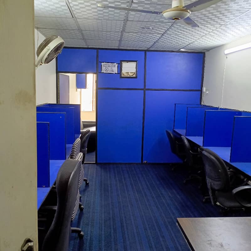 Full Furnished Office Available In Barkat Market Garden Town 9