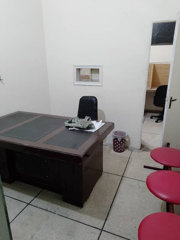 Fully Furnished Office Available In Barkat Market Garden Town 3
