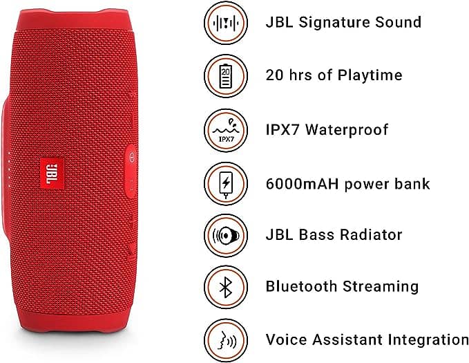 JBL Speaker CHARGE 3+ MINI BLUETOOTH JBL SPEAKER COMPANY 1