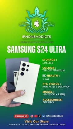 sumsung s24 ultra box pack 512gb