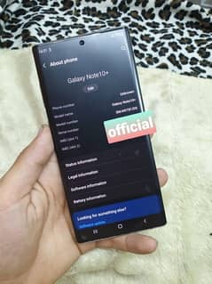 Samsung Galaxy Note 10+ 12/256 Officail PTA Approved 0