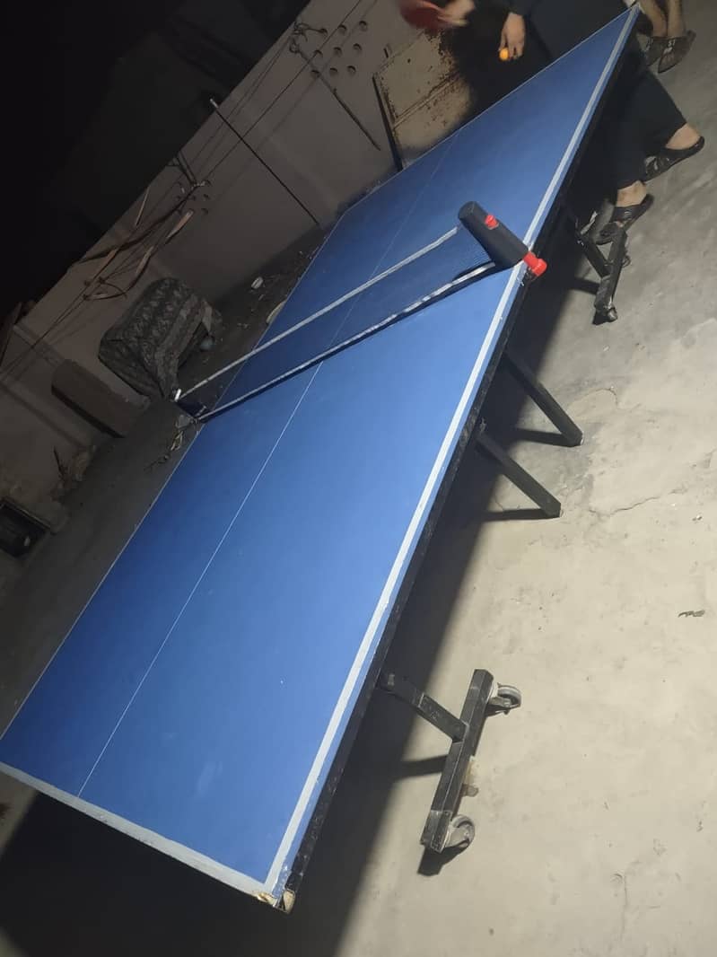 Table tennis table and rackets+net 1