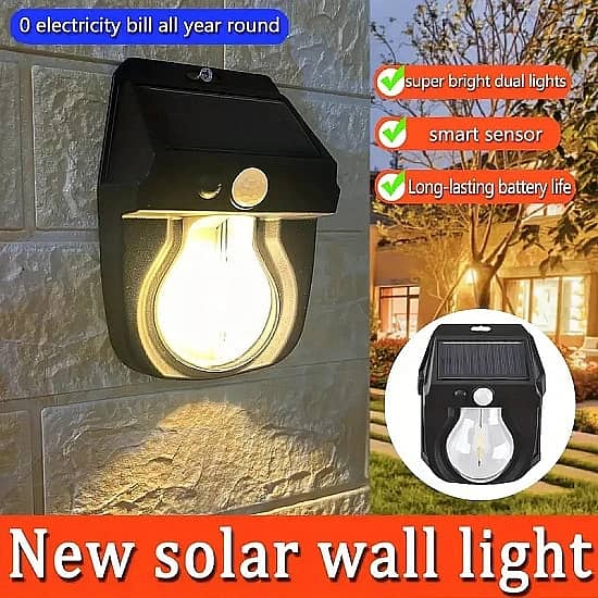 CL-118 Solar Rechargeable Outdoor Lamp Light- New 0