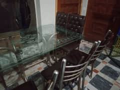 sofa set and dining table