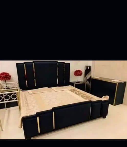 double bed king size bed, poshish brass bed, bed set, furniture set 12