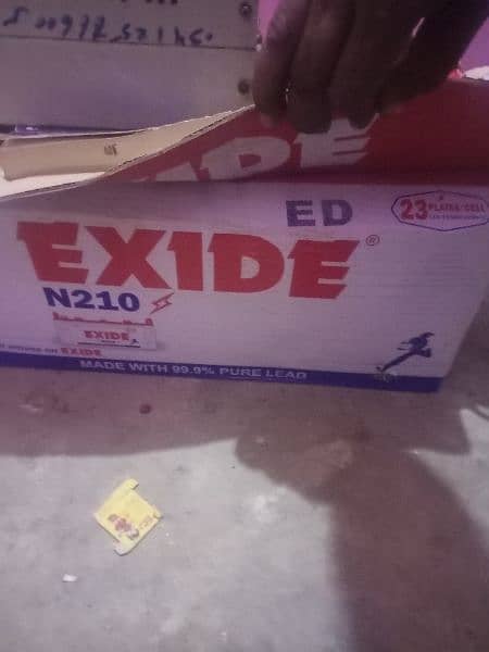 Exide battery 23 plate for sale 4 mont use 1