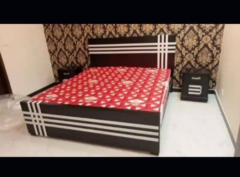 double bed king size bed, poshish brass bed, bed set, furniture set 4