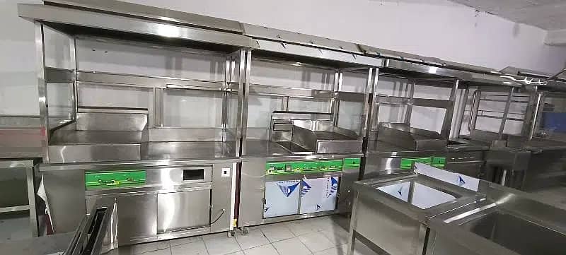 shawarma counter Fast food machinery pizza oven fryers 7