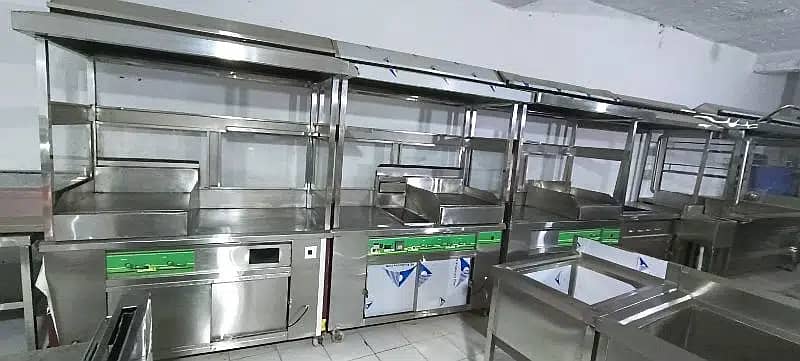 shawarma counter Fast food machinery pizza oven fryers 8