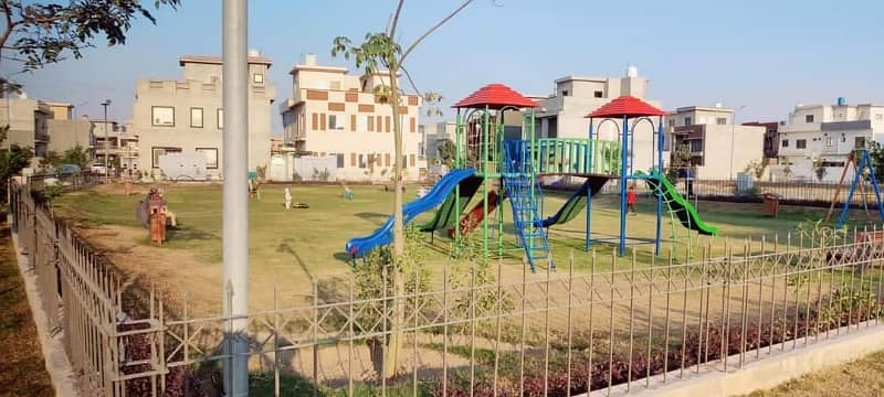 Park Facing 5 - Marla Plot Is Available In Topaz Extension Block Of Park View City Lahore Situated At Main Multan Road Opposite DHA Phase IIX EME Sector Canal Road Near Motorway M - 2 , Ring Road , Orange Line Train Metro Store & Emporium Mall 2