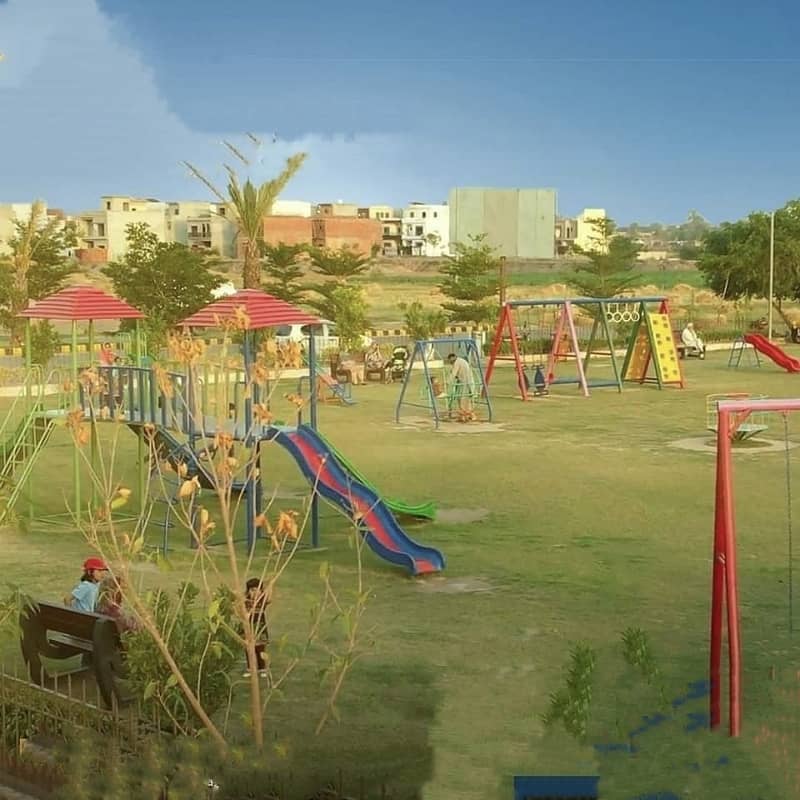 Park Facing 5 - Marla Plot Is Available In Topaz Extension Block Of Park View City Lahore Situated At Main Multan Road Opposite DHA Phase IIX EME Sector Canal Road Near Motorway M - 2 , Ring Road , Orange Line Train Metro Store & Emporium Mall 19