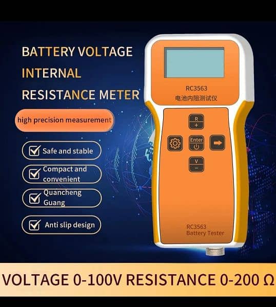 IR meter RC3563 Internal Resistance 18650 3.7v 1