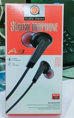 STEREO EARPHONES BEST QUALITY BUILT-IN MICROPHONE
