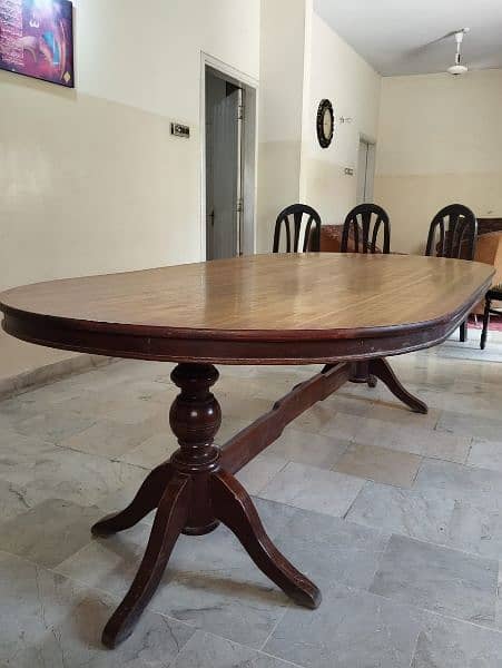 King Size Dining Table with 8 Chairs 1