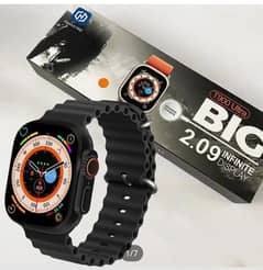 T900 Series 8 Pro Ultra Smart Watch [ 2.09 Display ] / [ Full Black ]