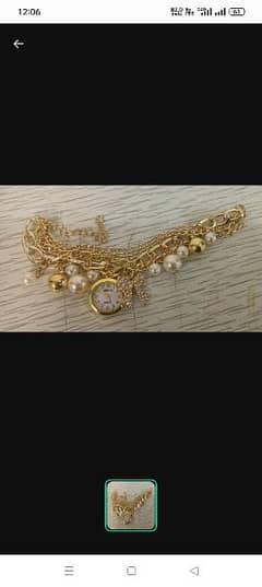 Bracelet Watch For Girls
•  With Pearls