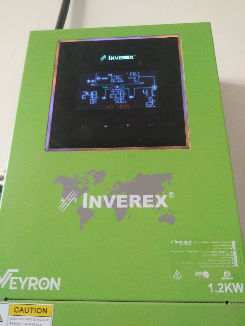 Inverex Solar Inventer Veryon 1.2KW & With JA Plates Battery for Sale 1