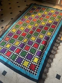 Elegent Hand Made colourful rug 0