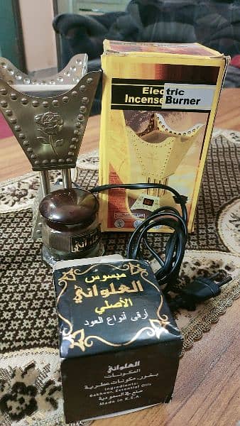 electric incense burner with Oud perfume 2