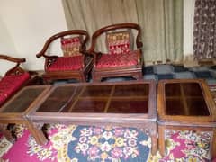 Sofa set 5(pieces) with 3 tables