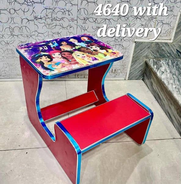 kids Wooden study and dining table chair on sale Rs 4640 1