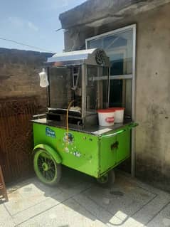 Popcorn machine setup in good condition and same like new