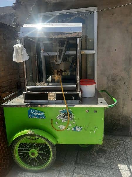 Popcorn machine setup in good condition and same like new 1