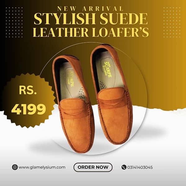 Men Leather Stylish Suede’s Loafer’s 1