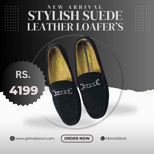 Men Leather Stylish Suede’s Loafer’s 2