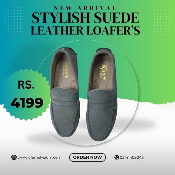 Men Leather Stylish Suede’s Loafer’s 3