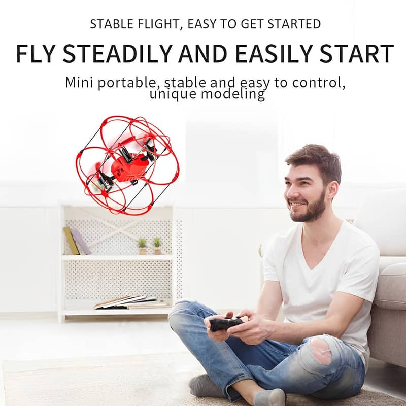 2.4G Four-Axis Dual-Mode 6 Channels Mini Remote Control Drone 9