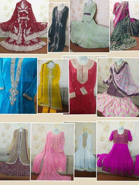shadi dresses, bridal, jaheez, bari, fancy dresses. formal dresses 1