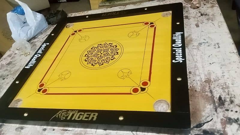 carrom board very fine quality factory rate. . . with daraz or goti set 2