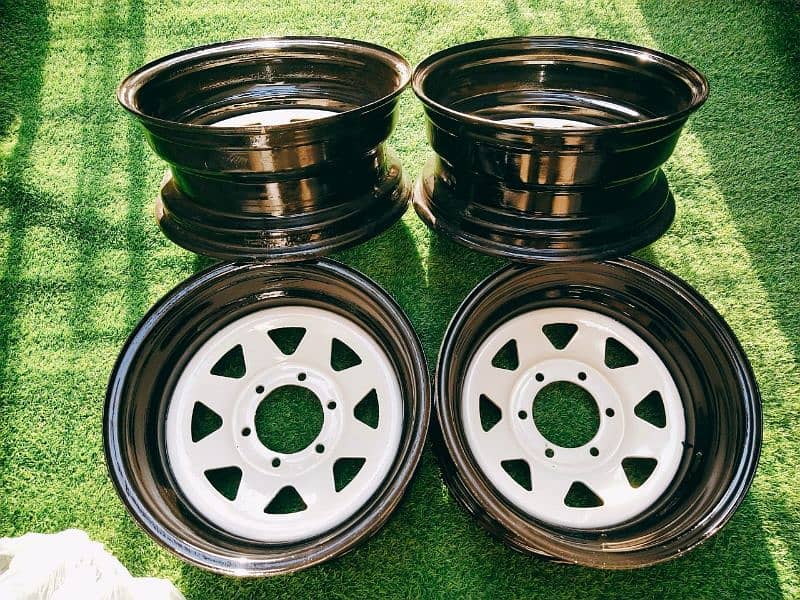 steel deep rims For car And jeep available CoD All of 3