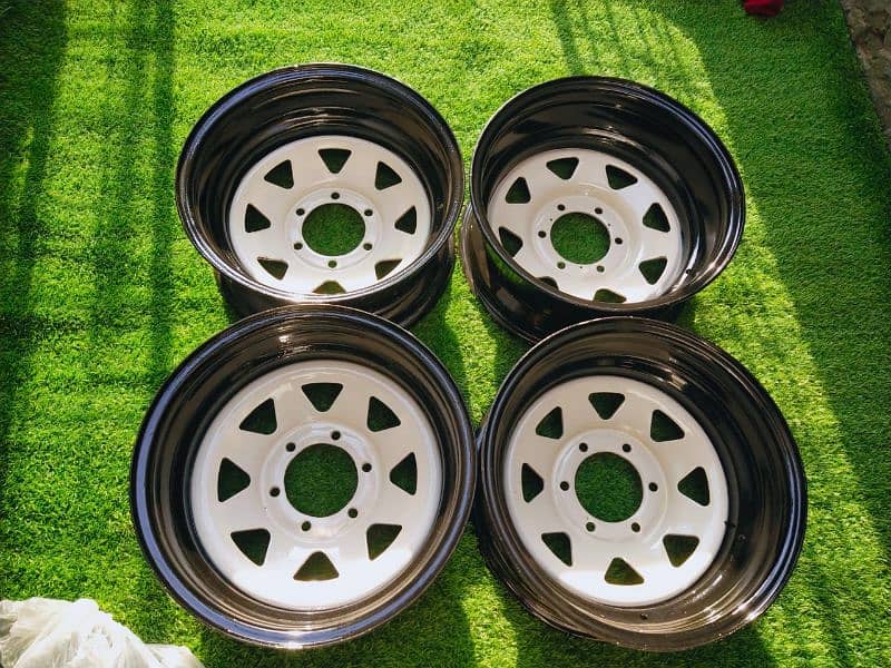 steel deep rims For car And jeep available CoD All of 8
