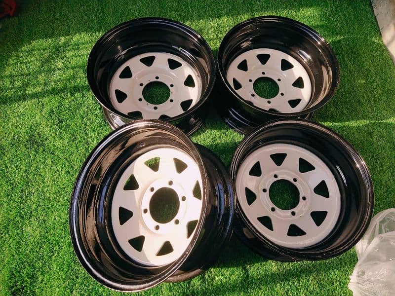 steel deep rims For car And jeep available CoD All of 10