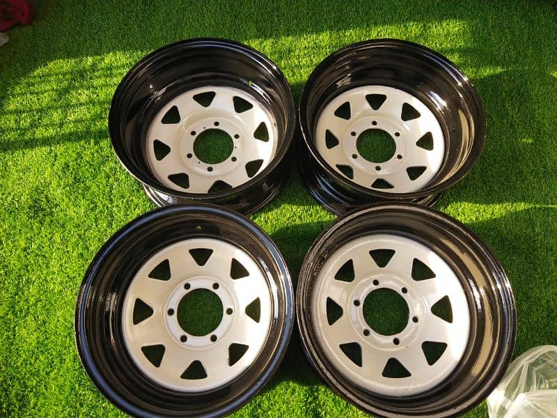steel deep rims For car And jeep available CoD All of 12