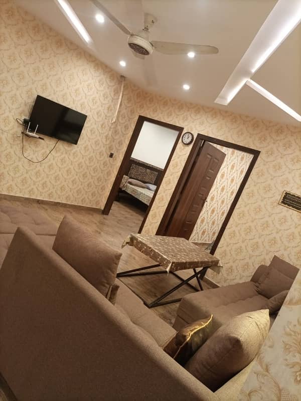 Double Bed Fully furnished apartments available for rent in Citi housing Jhelum 2