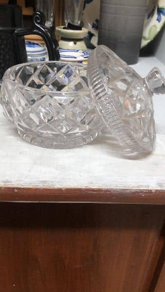 Vintage cut crystal bowl 2