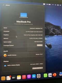 MacbookPro 2018 16/500Gb Ssd