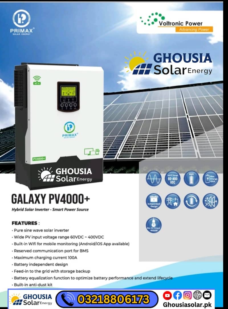 PRIMAX HYBRID SOLAR INVERTER – GALAXY DUAL PV5000+ 11