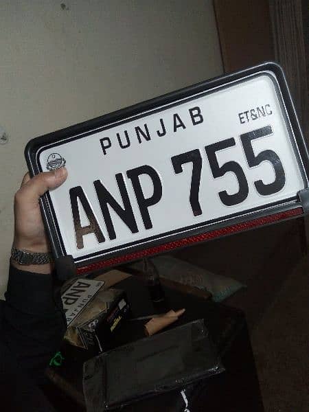 all car and baike embossed number plate A+ copy delivery available 6
